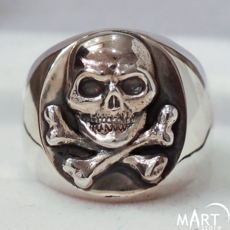 Skull and deals bones ring